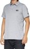 100 Percent Corpo Polo Shirt Black Heather Gray Men's Large - Moisture-wicking polo, size Large, Black Heather Gray
