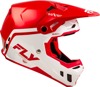 Fly Racing Youth Formula CC Objective Helmet Red/White YL - Youth Large, Red/White helmet by Fly Racing