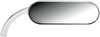 Arlen Ness Mini Oval Left Mirror Chrome 4-1/2" x 1-1/2"