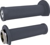 ODI Ruffian 2.1 Lock-On Grips Graphite Silver 125mm Pair - Lock-On grips, Graphite/Silver, 125mm, pair