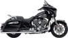 Cobra 4" Neighbor Hater Mufflers Chrome Slip-Ons For Indian