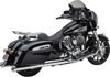 Cobra 4" Neighbor Hater Mufflers Chrome Slip-Ons For Indian