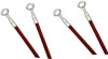 Red Stainless Steel Front & Rear Brake Line Kit - For 19-25 Honda CRF250R / RX / RWE