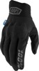 100% Cognito Smart Shock Gloves Black Men's Size S - Men's black Smart Shock gloves, size S