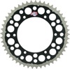 Aluminum Rear Sprocket Twinring 50T - Black - For KX KDX KLX RMZ
