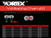 V3 Chain & Sprocket Kit Black RX Chain 520 15/44 Hardcoat Aluminum - For 06-18 Honda CBR1000RR