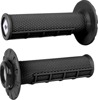 ODI ATV MX Half-Waffle V2.1 Lock-On Grips Black 7/8" Bars - Lock-On grips for 7/8" handlebars, Black, Pair