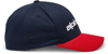 Alpinestars Linear Hat Navy/Red Large-X-Large - Curved bill snapback hat in Navy/Red, size L/XL