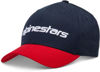 Alpinestars Linear Hat Navy/Red Large-X-Large - Curved bill snapback hat in Navy/Red, size L/XL