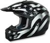 FX-17 Flag Full Face Offroad Helmet White/Black 2X-Large FX-17 Flag Full Face Offroad Helmet White/Black 2X-Large