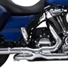 Vance & Hines Power Duals PCX Header System Chrome For Harley Touring 09-16 - Chrome header system for Harley Touring 09-16