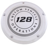 Custom Engraving 128 Derby Cover Chrome For Harley FLT/FLH Models - Chrome 128 derby cover For Harley FLT/FLH models