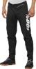 100% R-Core Downhill BMX Pants Black White Men's Size 36 - Durable stretch MTB pants, Size 36, Black/White