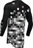 Thor SPORTMODE Riot Jersey Black/Gray/White Men's Medium - Athletic fit, off-road jersey in Medium Black/Gray/White