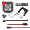 Flush Mount 20W LED Cube Light Kit with RGB Accent - XKGLOW C3 2pc