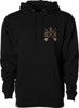 DBK Camo Shovels Hoodie Black 2X - Black camo shovels hoodie size 2X