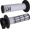 ODI Emig V2 Lock-On Grips White/Graphite For 7/8" Bars - Lock-on grips pair for 7/8" bars, White/Graphite