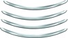 Kuryakyn Rear Fender Accents Chrome For FLHX & FLTR Models - Chrome rear fender accents For FLHX & FLTR Models