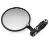 CRG Hindsight Folding 3 in. Bar-End Mirror Left Black - Folding 3 in. bar-end mirror, left side, black