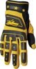 Thor Hallman Digit Gloves Men's Medium Black/Yellow - Vintage inspired MX glove