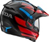 Arai XD-5 Africa Twin Helmet Gloss Red/Blue/Black L - Dual sport helmet with Africa Twin graphic