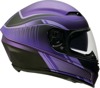 Z1R Jackal Dark Matter Helmet Matte Black/Purple - L - Full-face helmet with sun visor, size L
