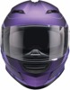 Z1R Jackal Dark Matter Helmet Matte Black/Purple - L - Full-face helmet with sun visor, size L