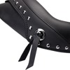 Mustang Wide Studded Solo Seat with Backrest 14.5" For 04-21 HD Sportster