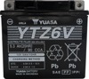 Yuasa YTZ6V AGM Maintenance Free 12V Battery - AGM 12V battery, 5.3Ah, 90CCA, factory activated