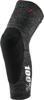 100% Teratec Knee Guards Small Gray Unisex - Slip-on adult knee guards in gray, size small