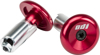 ODI Aluminum Handlebar End Plugs Red Universal Pair - Red aluminum bar end plugs for 14-19mm bars