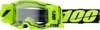 100% ARmatic Forecast Goggle Adult Neon Yellow Clear Lens Roll-Off - Ultra-wide roll-off goggle, adult, neon yellow, clear lens