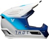 Thor Fleet Storm Helmet Gloss Blue/White Large - MX helmet with ERT and dual-density EPS
