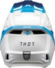 Thor Fleet Storm Helmet Gloss Blue/White Large - MX helmet with ERT and dual-density EPS