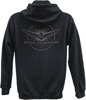 Men's Gold Wing Burst Zip Hoody - Gw Burst Zip Hoody Blk Xl