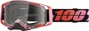 100% Armega Goggles Clear Lens Red Guerlin Fluorescent Pink Adult - Premium off-road goggles with clear lens