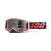 100% Armega Goggles Clear Lens Red Guerlin Fluorescent Pink Adult - Premium off-road goggles with clear lens