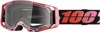 100% Armega Goggles Clear Lens Red Guerlin Fluorescent Pink Adult - Premium off-road goggles with clear lens
