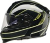 Z1R Warrant Amplify Helmet Hi-Vis/Black Small - Full-face helmet with drop-down sun visor