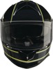 Z1R Warrant Amplify Helmet Hi-Vis/Black Small - Full-face helmet with drop-down sun visor