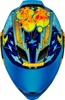 ICON Airflite Bugoid Blitz Helmet 2XL Blue/Black/Red - Full-face helmet with DropShield visor.
