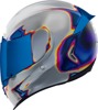 ICON Airframe Pro Reentry Helmet Silver L - Full-face helmet with Reentry graphic
