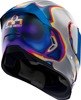 ICON Airframe Pro Reentry Helmet Silver L - Full-face helmet with Reentry graphic
