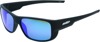 FMF Throttle Sunglasses Matte Black with Blue Mirror Lens FMF Throttle Sunglasses Matte Black with Blue Mirror Lens