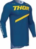 Thor Sportmode Brave Jersey Blue Yellow Men's Medium - Athletic fit race jersey, blue/yellow, men's medium
