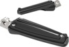 CIRO Black Rail Footpegs - w/Harley Male Mount