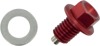 Moose Magnetic Drain Plug w/ Washer Red M10x1.5x17mm