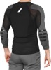 100% Tarka Body Armor Guard Long Sleeve Black/White/Gray Adult Small
