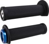 ODI Ruffian Lock-On Grips Black/Blue for ATV PWC 7/8 in Bars - Lock-On grips, Black/Blue, for ATV and PWC 7/8 in bars