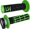 ODI Emig 2.0 V2 Lock-On Grips Black/Green 7/8" Bars - Lock-on grips, Black/Green, For 7/8" bars
